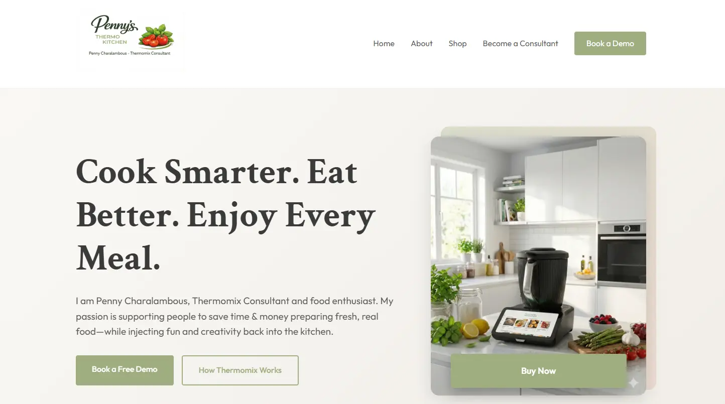 Penny's Thermo Kitchen website — Thermomix recipe and food blog